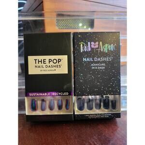 2 sets of Red Aspen Bundle: Black metallic and glitter